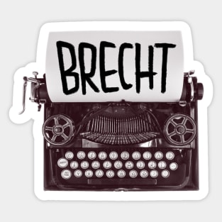 Typewriter Brecht, Gift for Writer Sticker